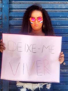 Ariane Senna, organizadora e também razão da organização de ato contra transfobia em bairro de Salvador (Reprodução/Facebook)